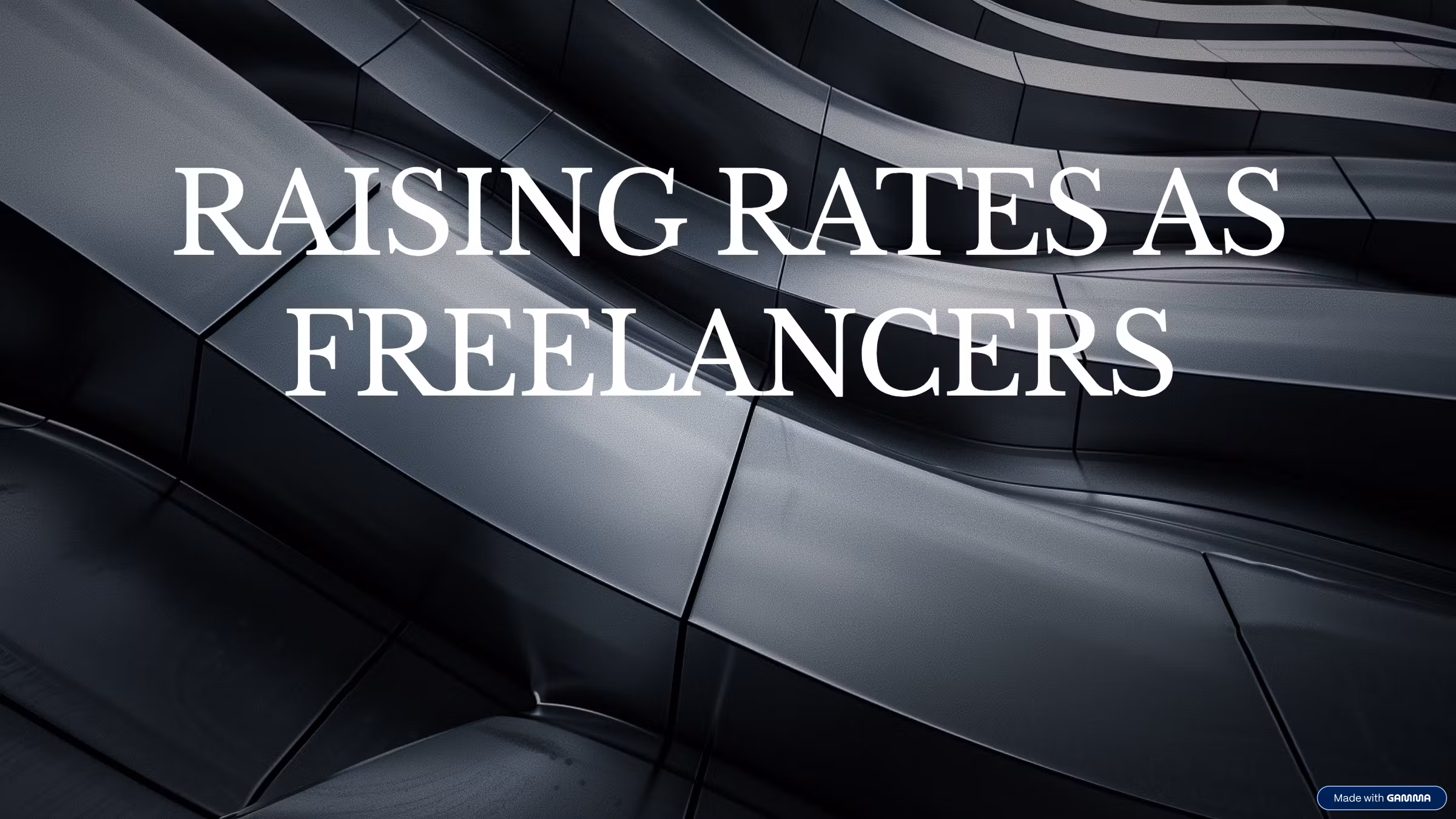 Raising Rates as Freelancers