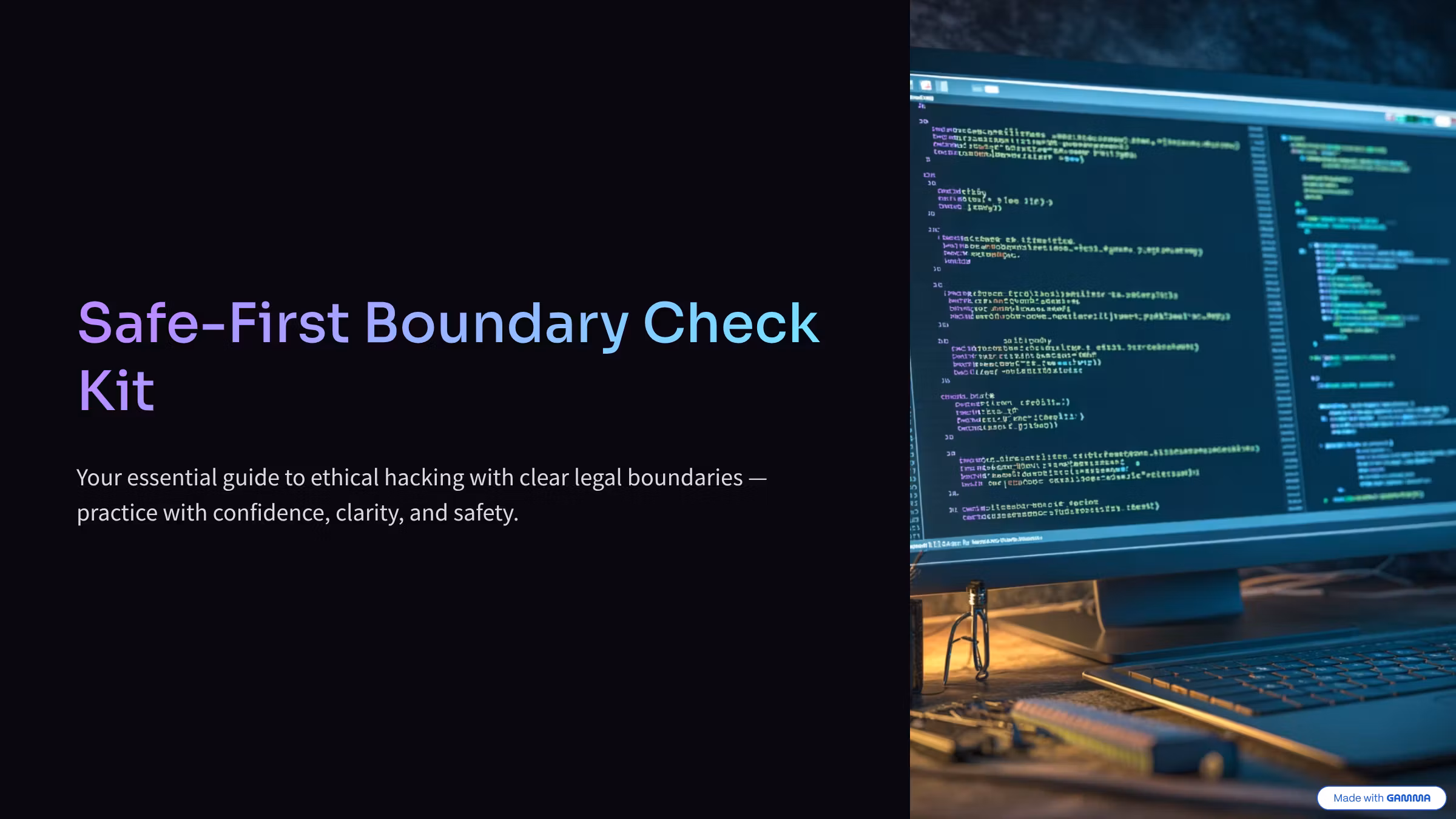 Safe-First Boundary Check Kit
