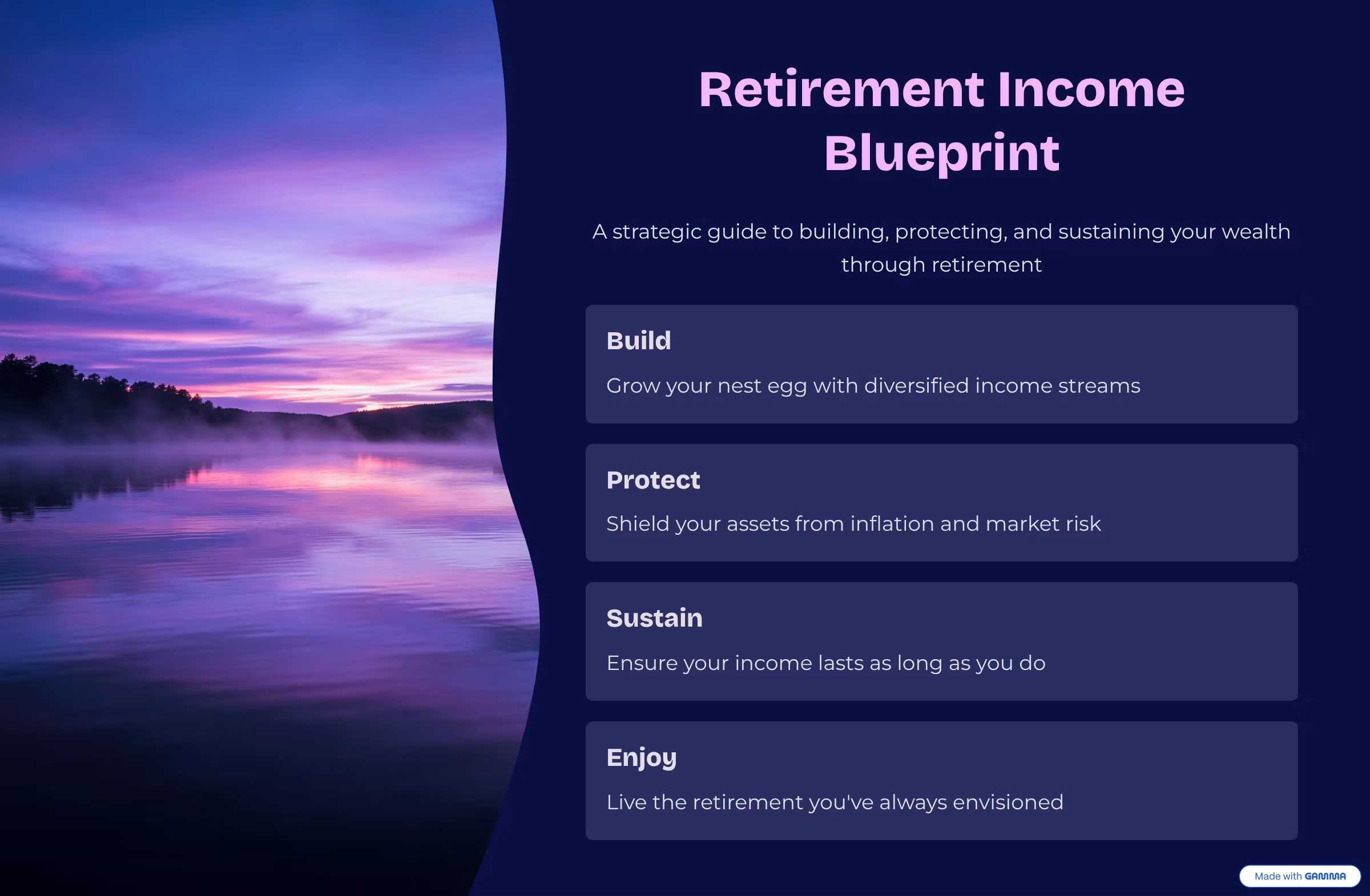Retirement Income Blueprint