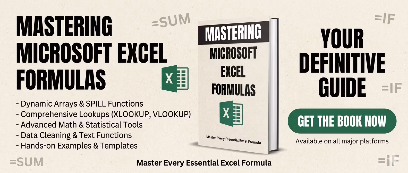 Mastering Microsoft Excel Formulas