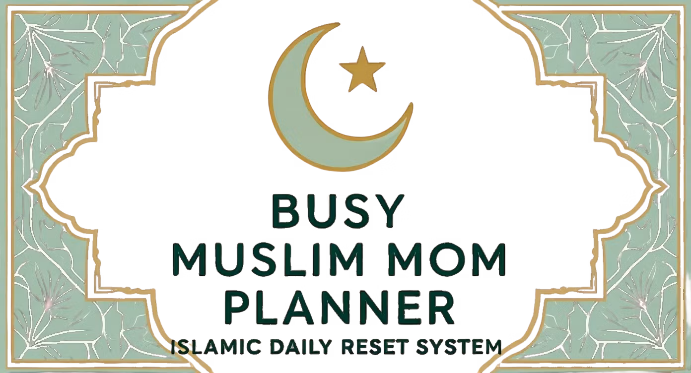 Busy muslim mom planner