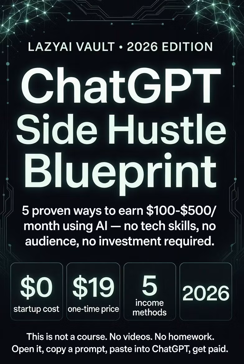 ChatGPT Side Hustle Blueprint