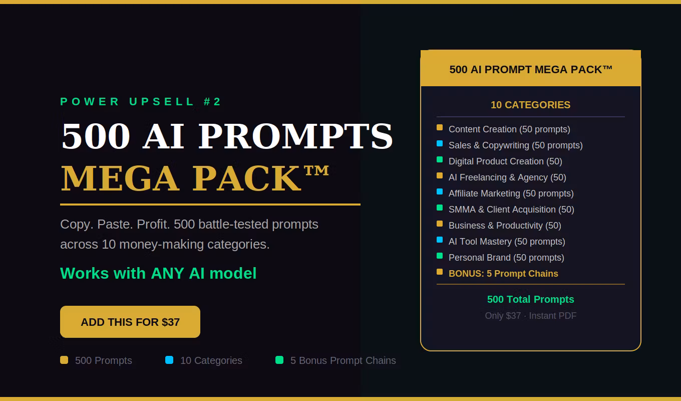 500 AI Prompt Mega Pack™ 