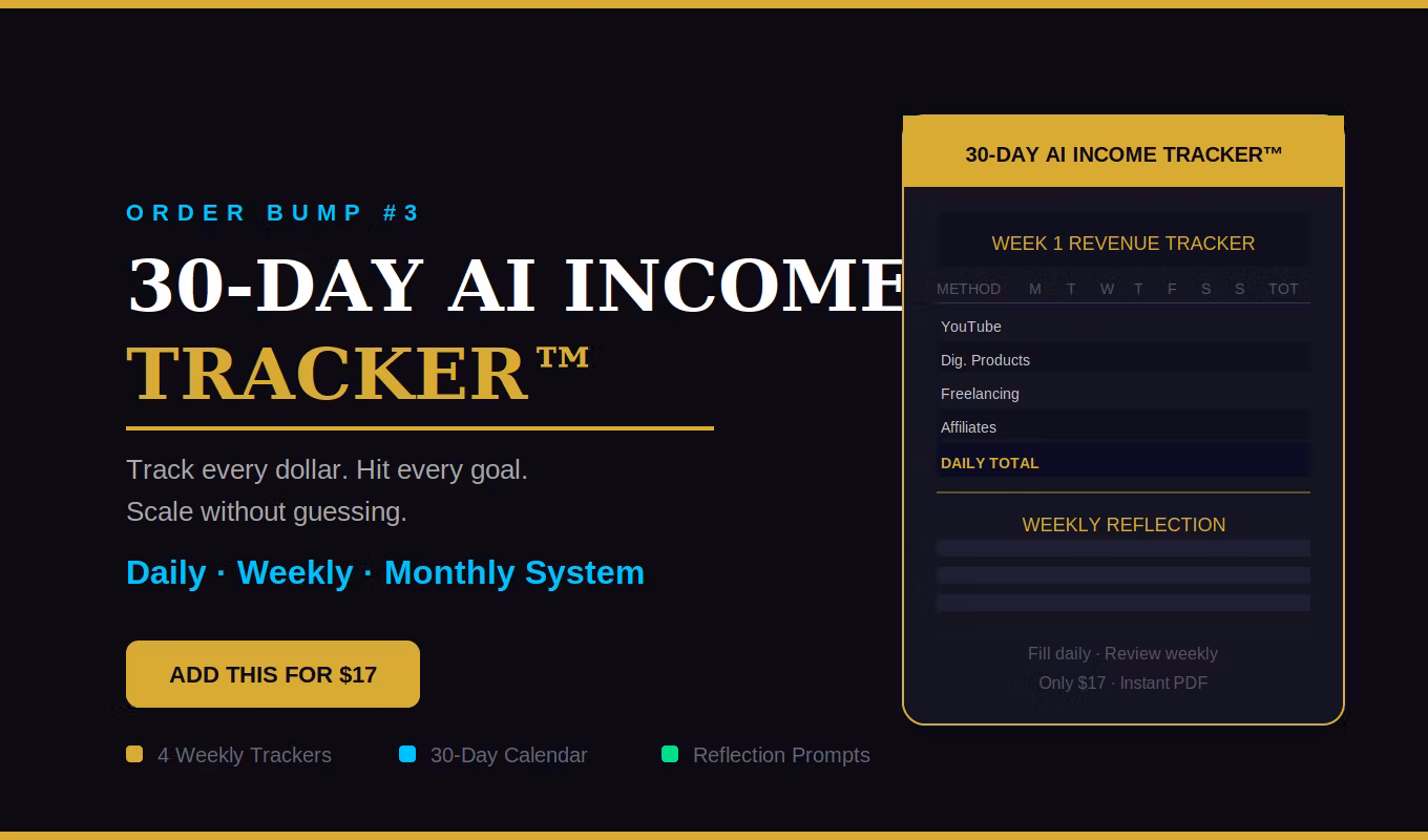 30-Day AI Income Tracker™
