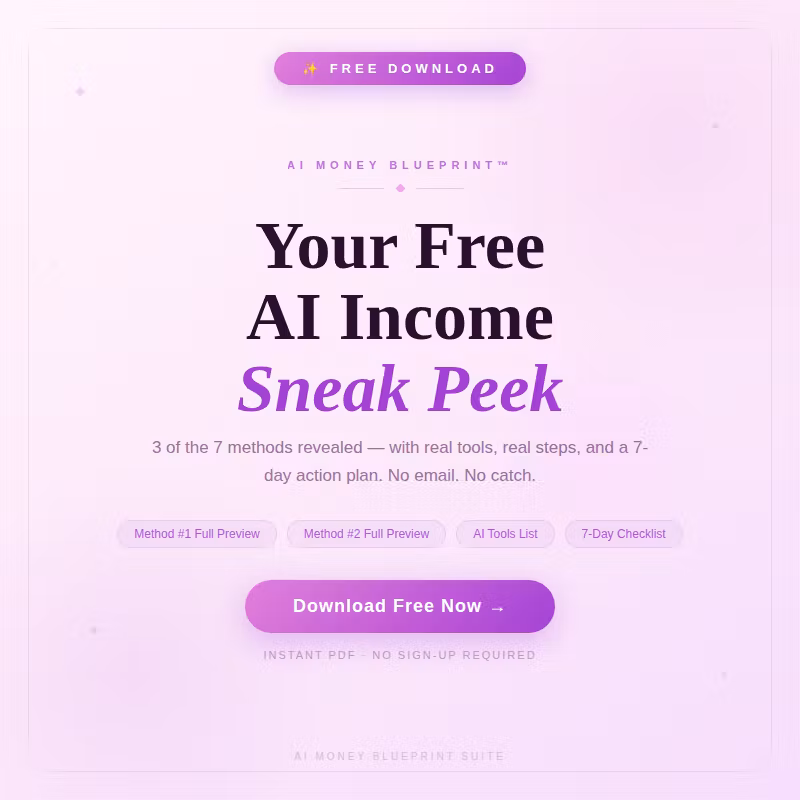 AI MONEY BLUEPRINT SNEAK PEEK