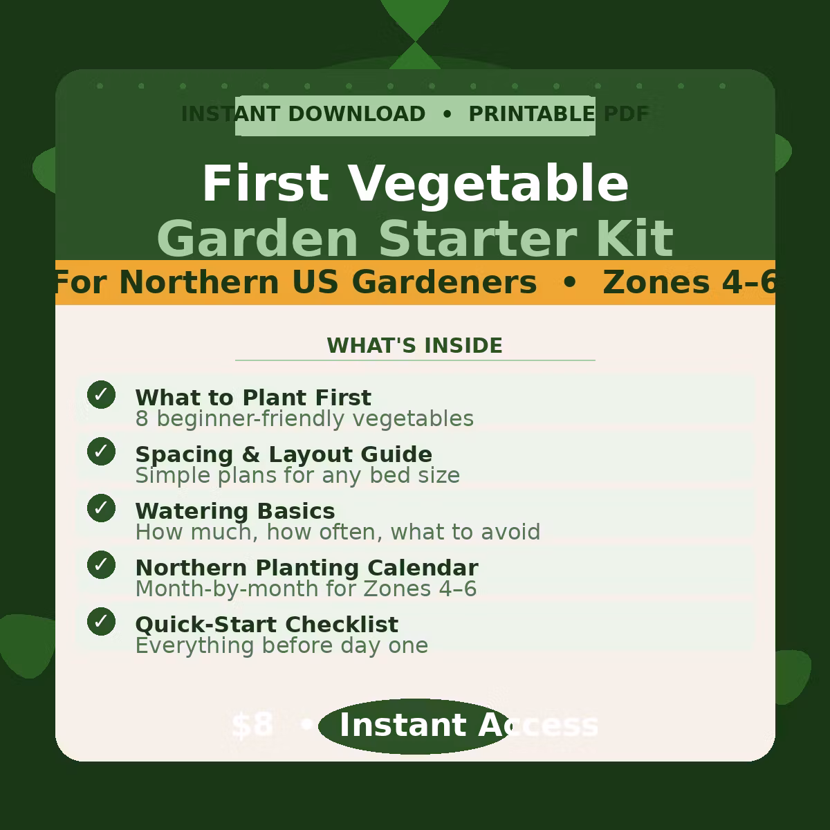 First vegetable garden starter kit