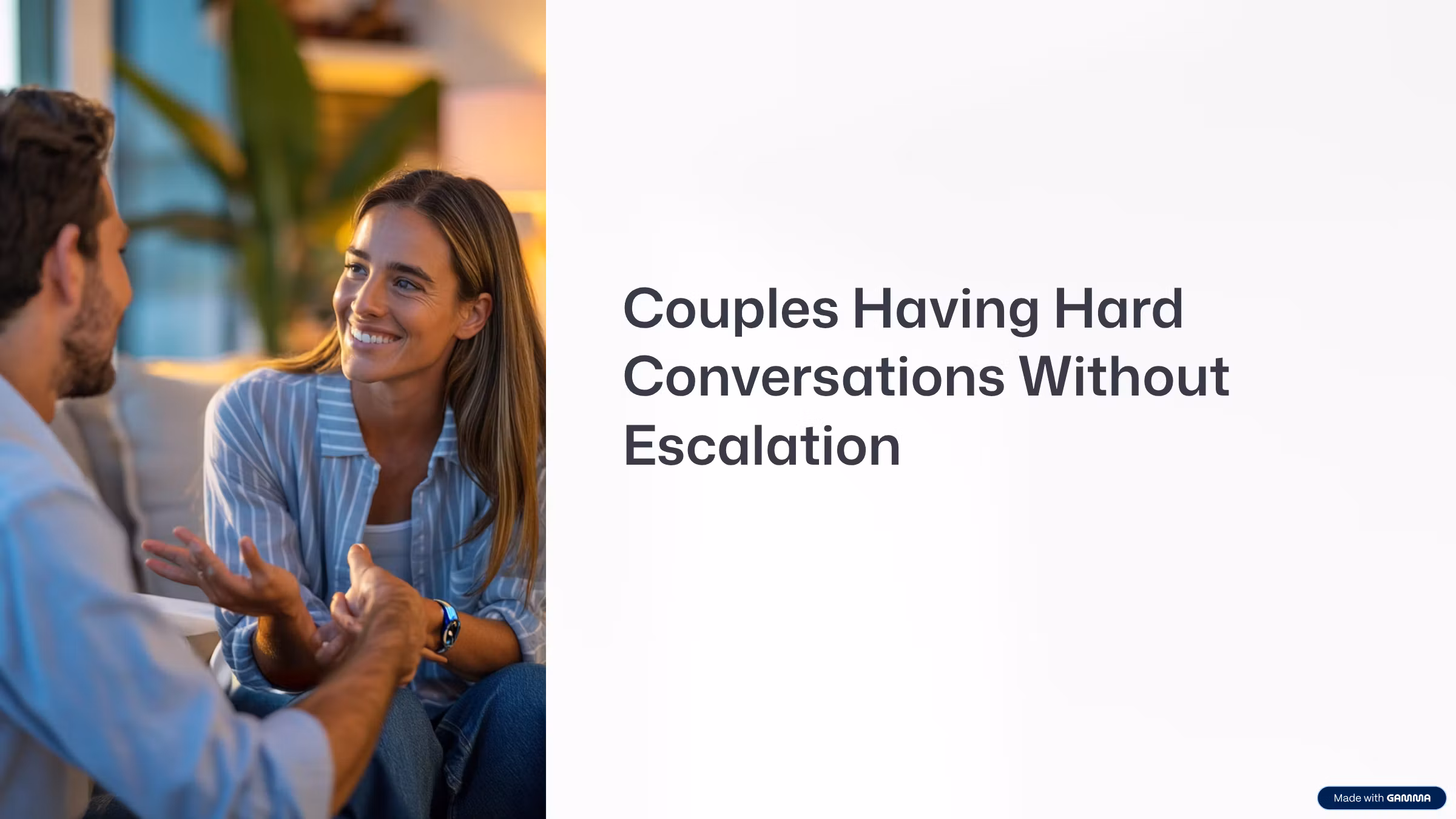 Couples Conflict De-Escalation Guide