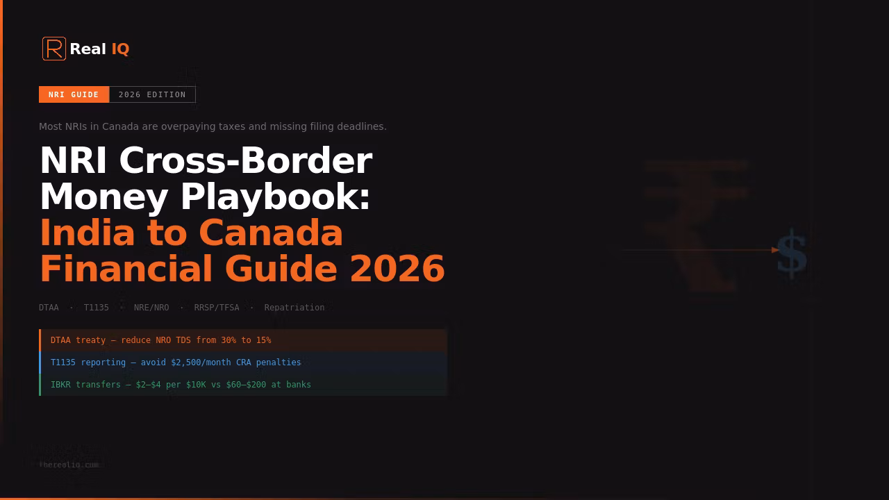 NRI Cross-Border Money Playbook: India to Canada Financial Guide 2026