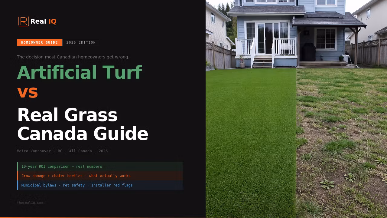 Artificial Turf vs Real Grass: Canada Homeowner's Complete Guide