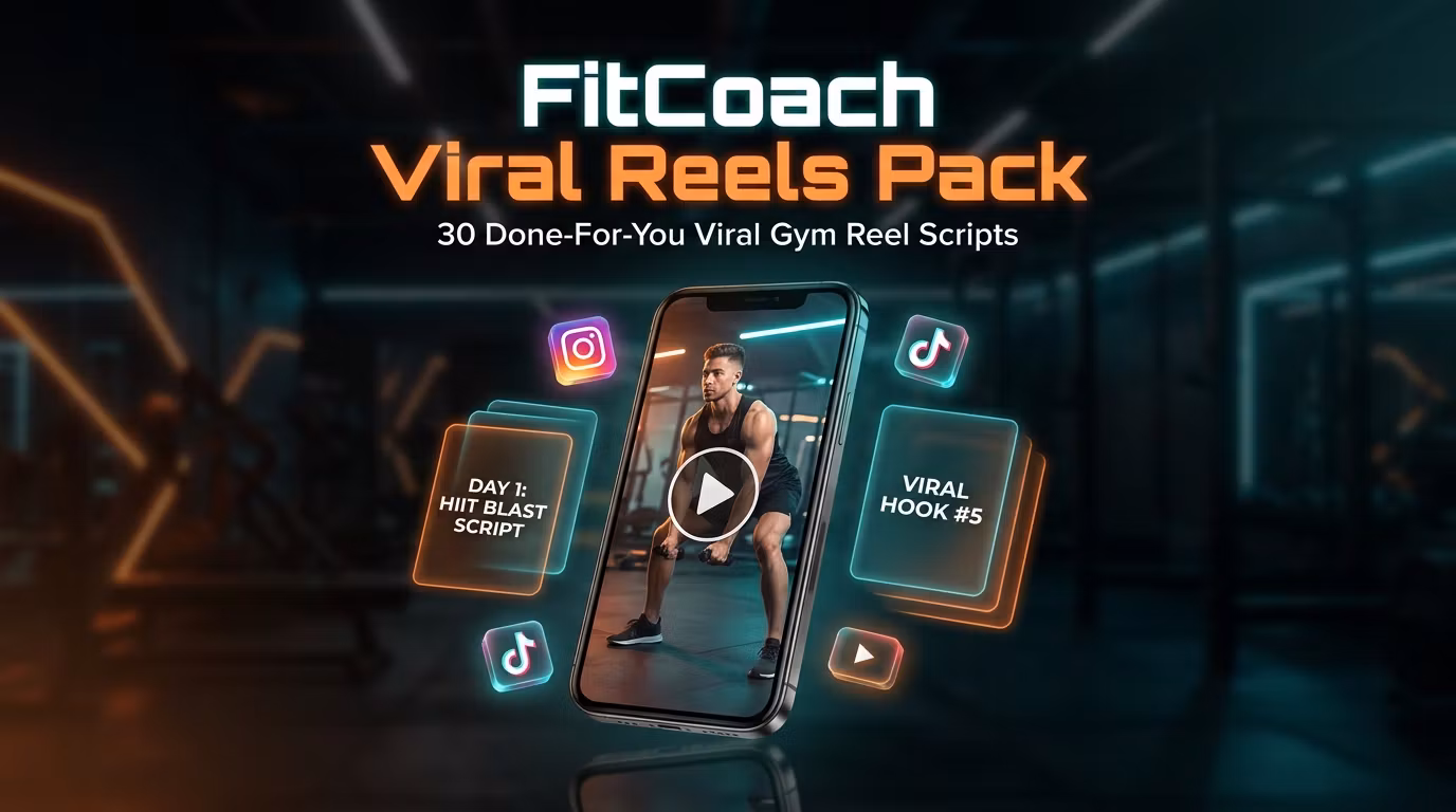 FitCoach Viral Reels Pack (30 Done-For-You Scripts)