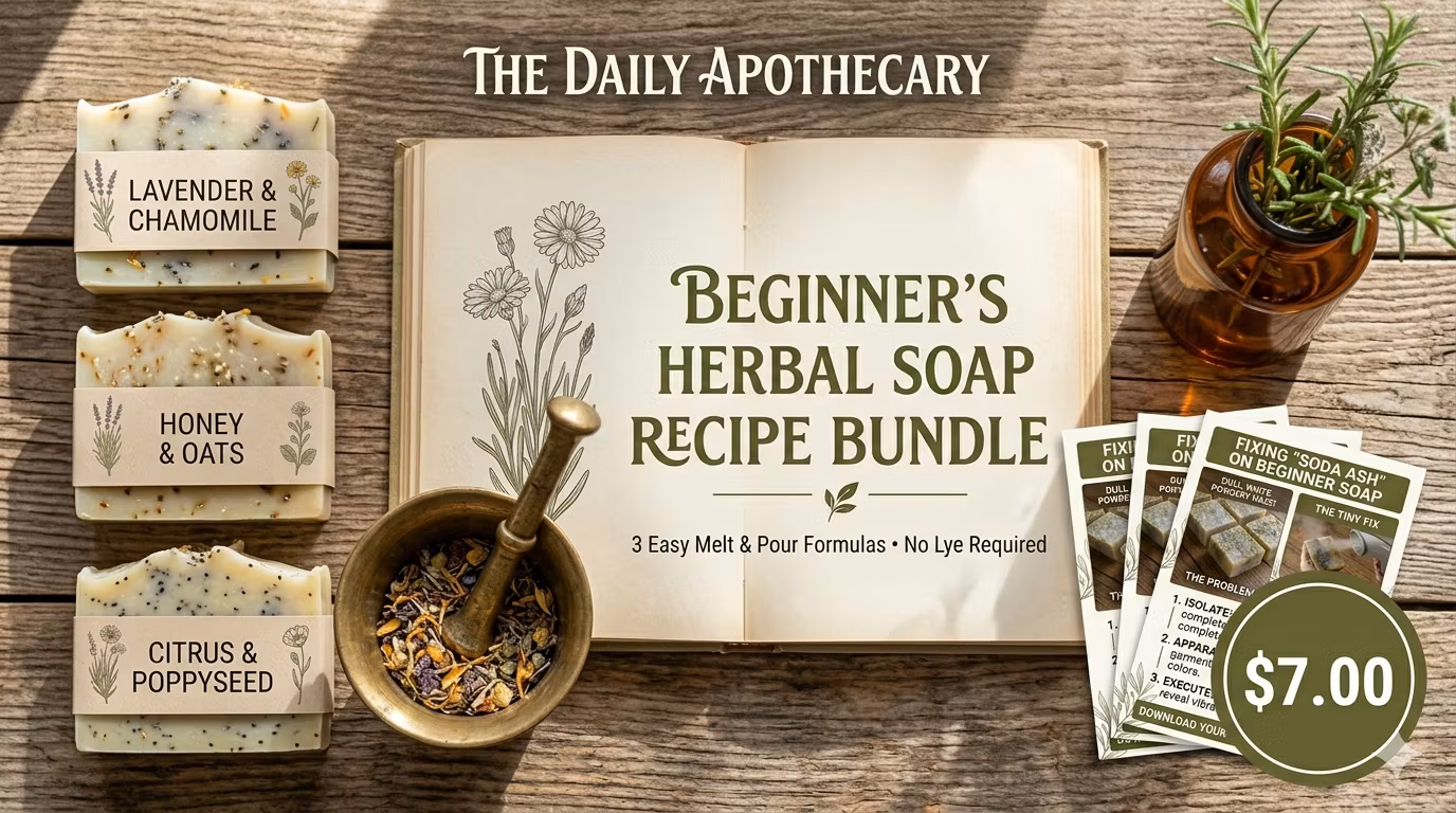 Beginner’s Herbal Soap Recipe Bundle: 3 Easy Melt & Pour Formulas