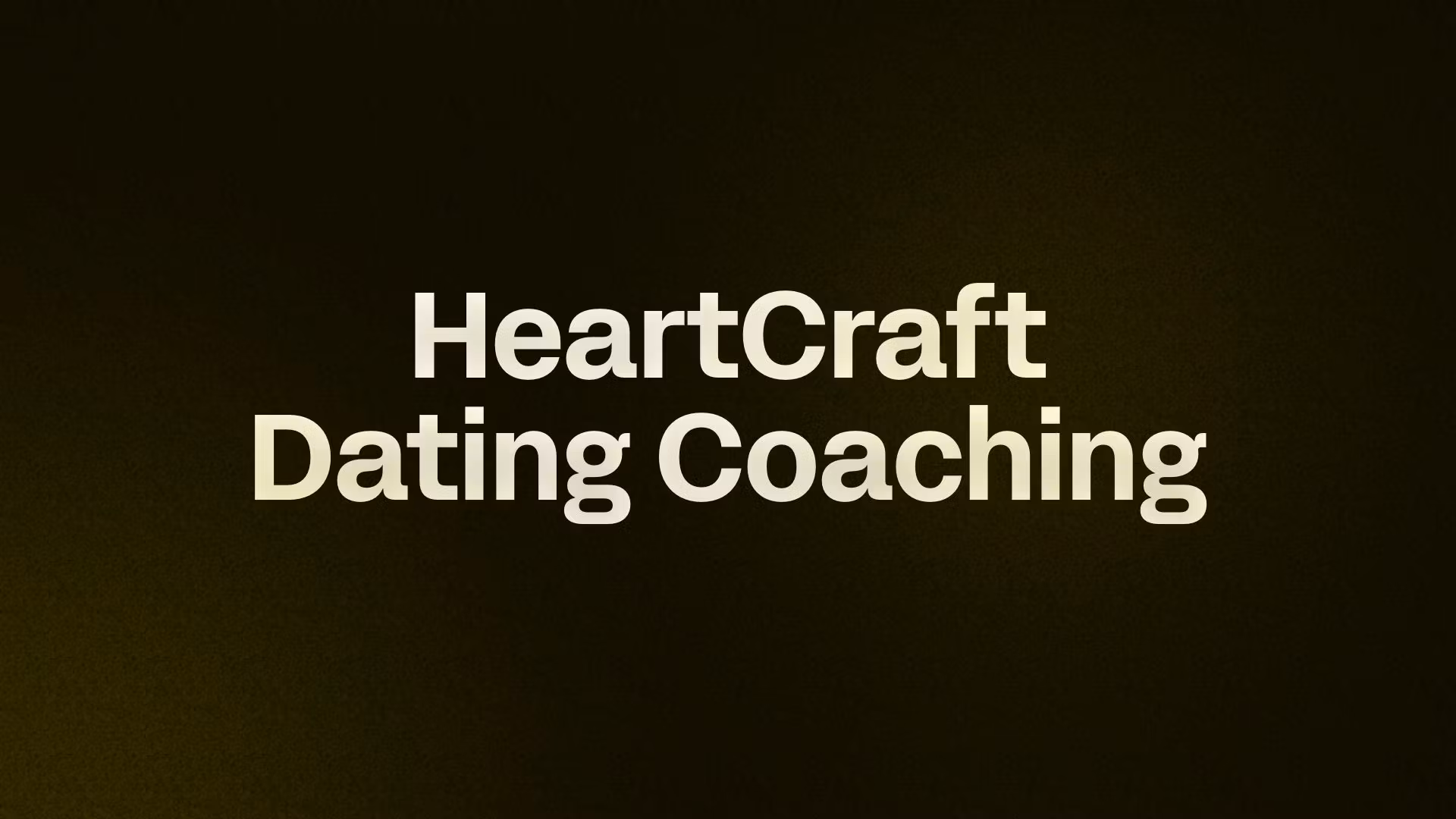 HeartCraft Dating Coaching