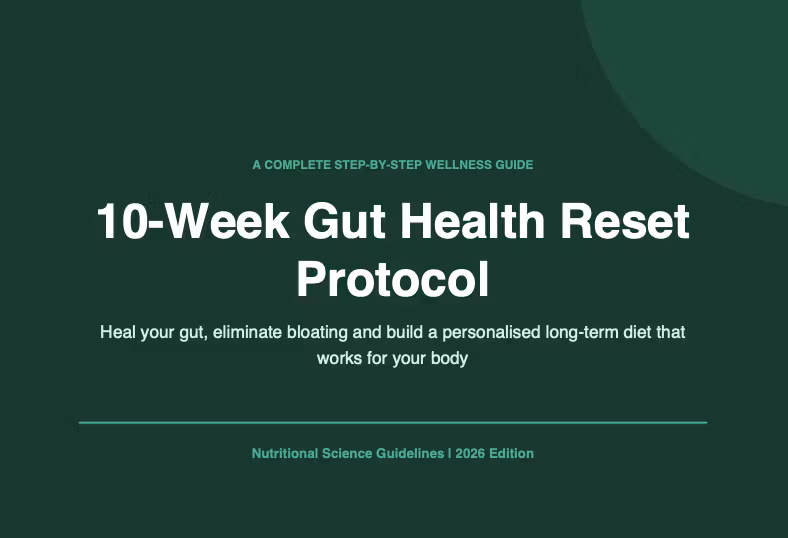 10 Week Gut Health Reset Protocol - with Guides, Trackers, Templates and more