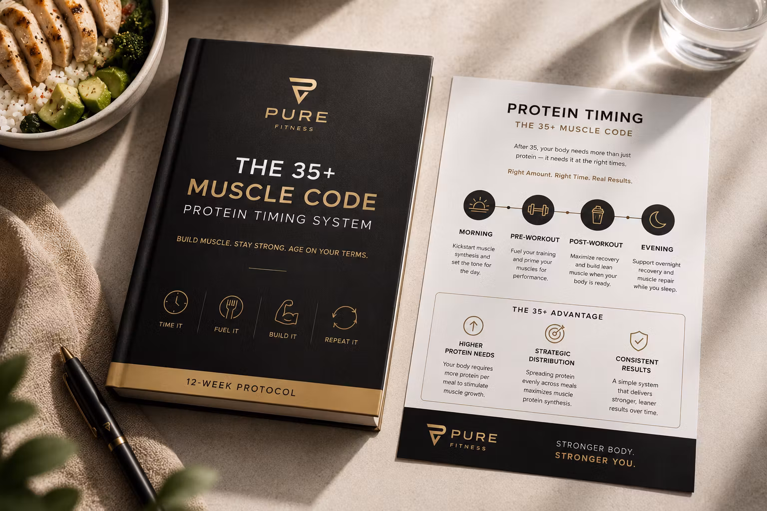 The 35+ Muscle Code — Pure Fitness Protein Timing System