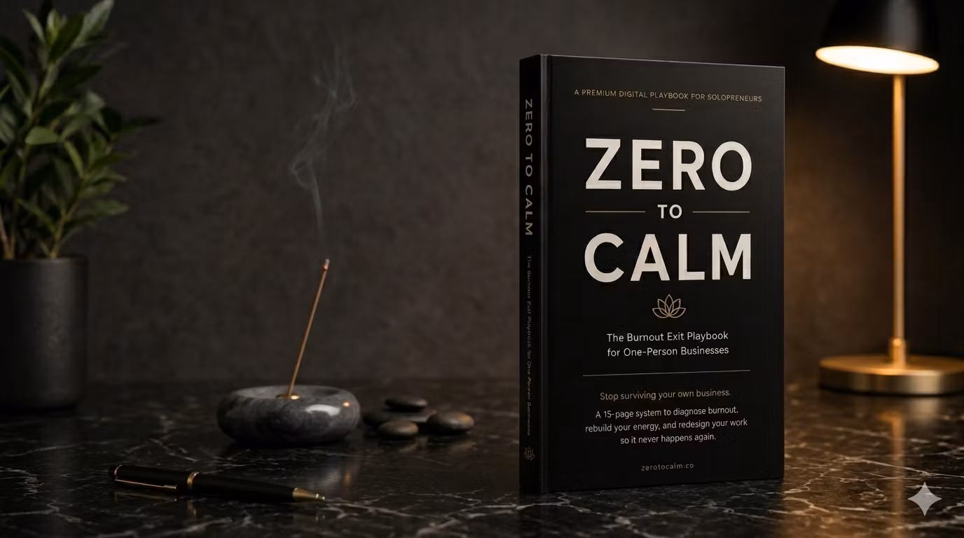 ZERO TO CALM The Solopreneur Burnout Exit Playbook
