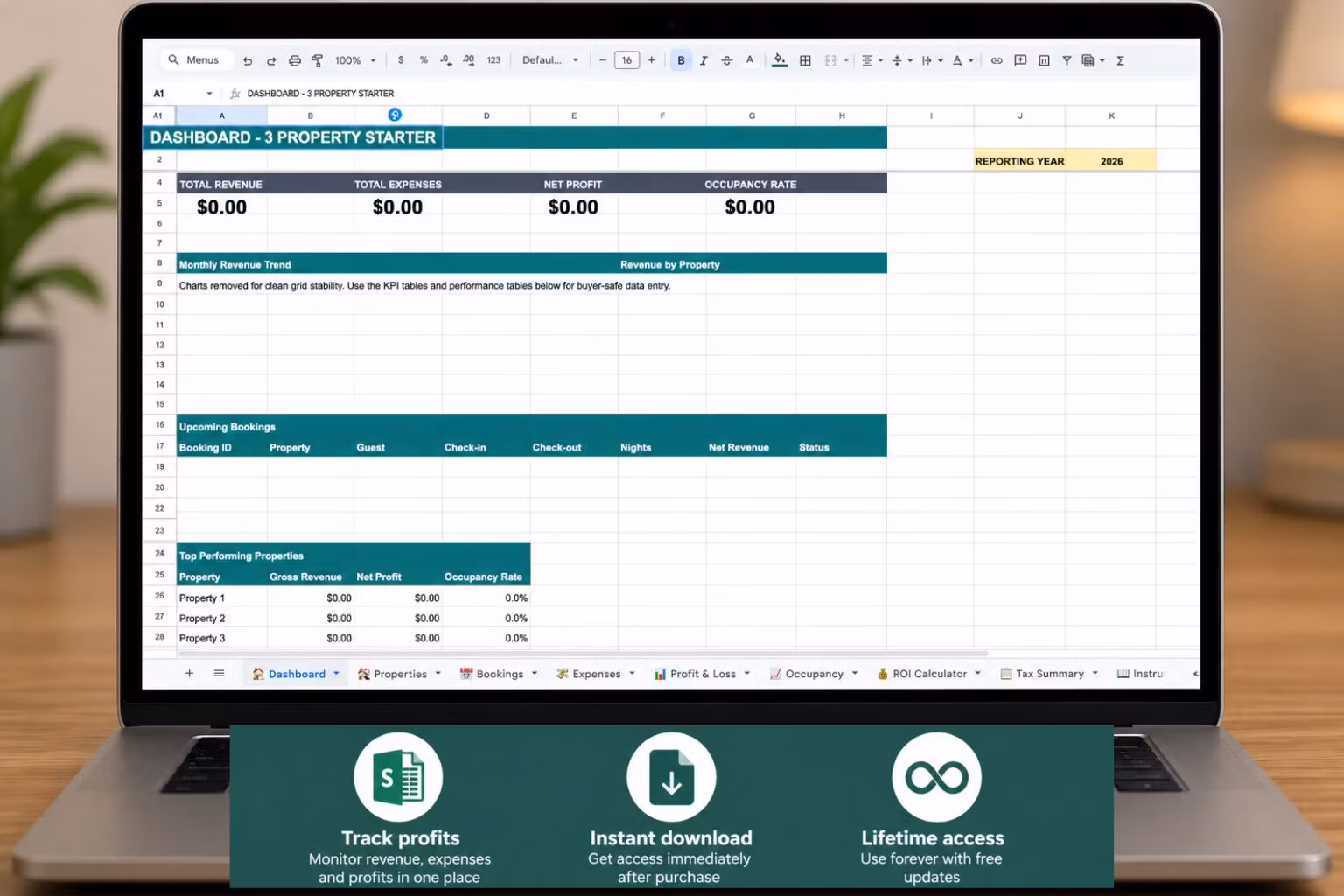 The Ultimate Short-Term Rental Financial Dashboard