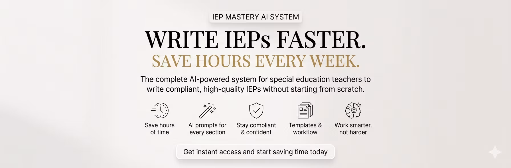 IEP Writing System for Special Education Teachers — Templates, Prompts & Checkli