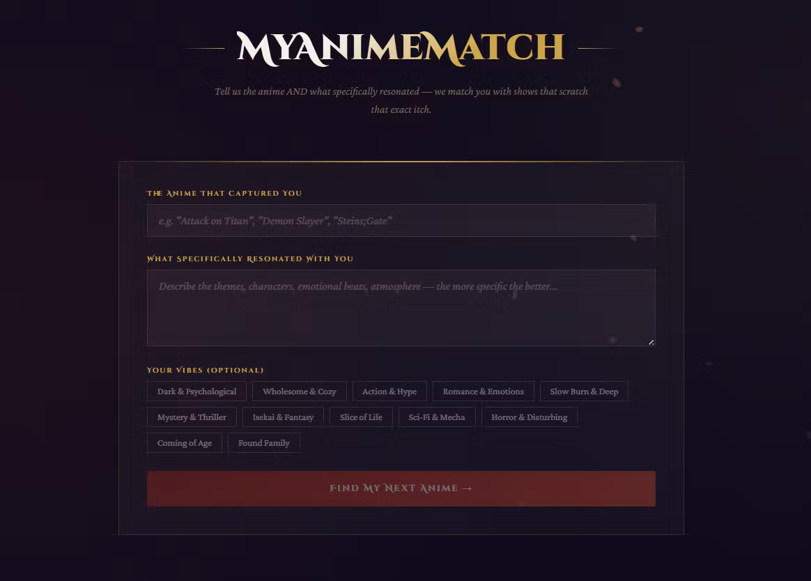 MyAnimeMatch Pro