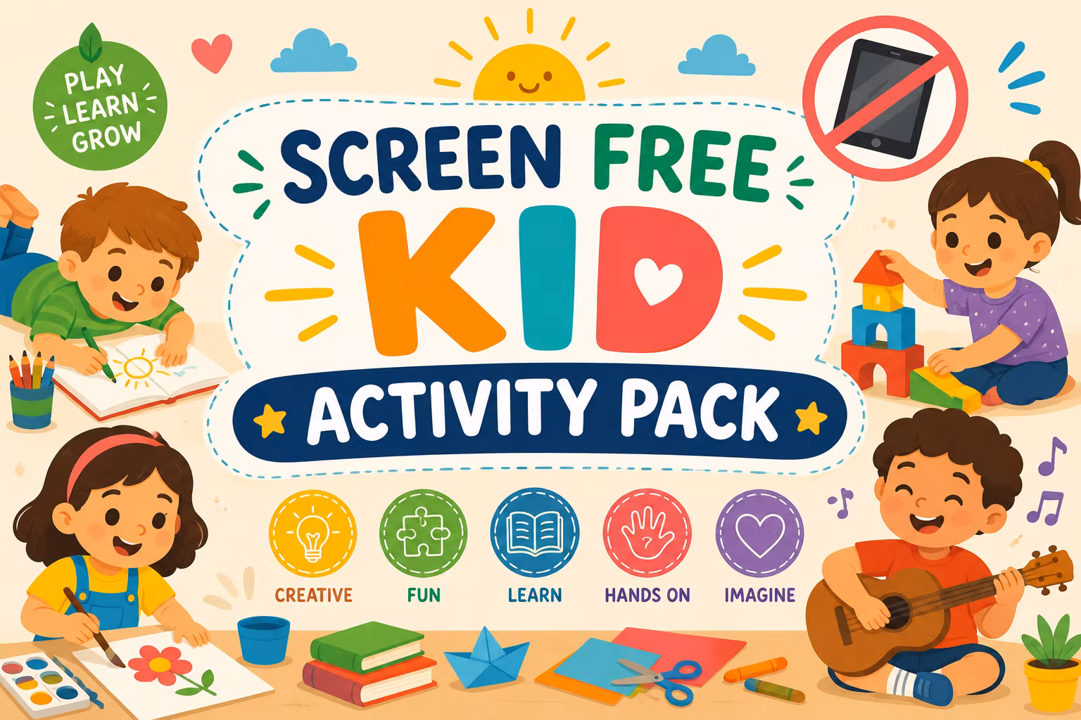 Screen-Free Kids Activity Pack