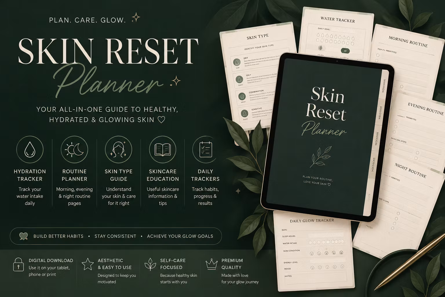 Healthy Skin Reset Planner 🤍