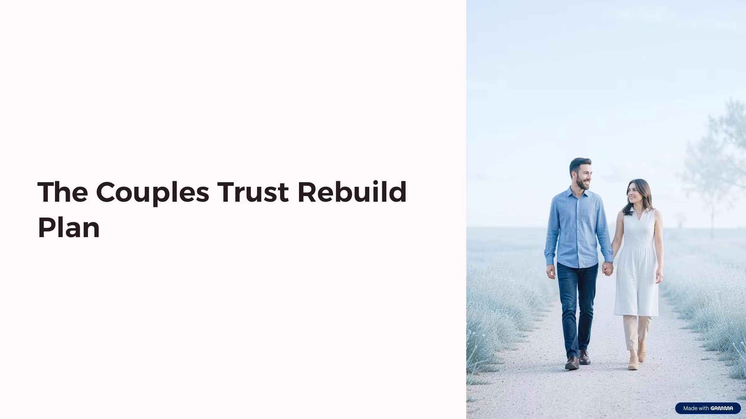 The Couples Trust Rebuild Plan