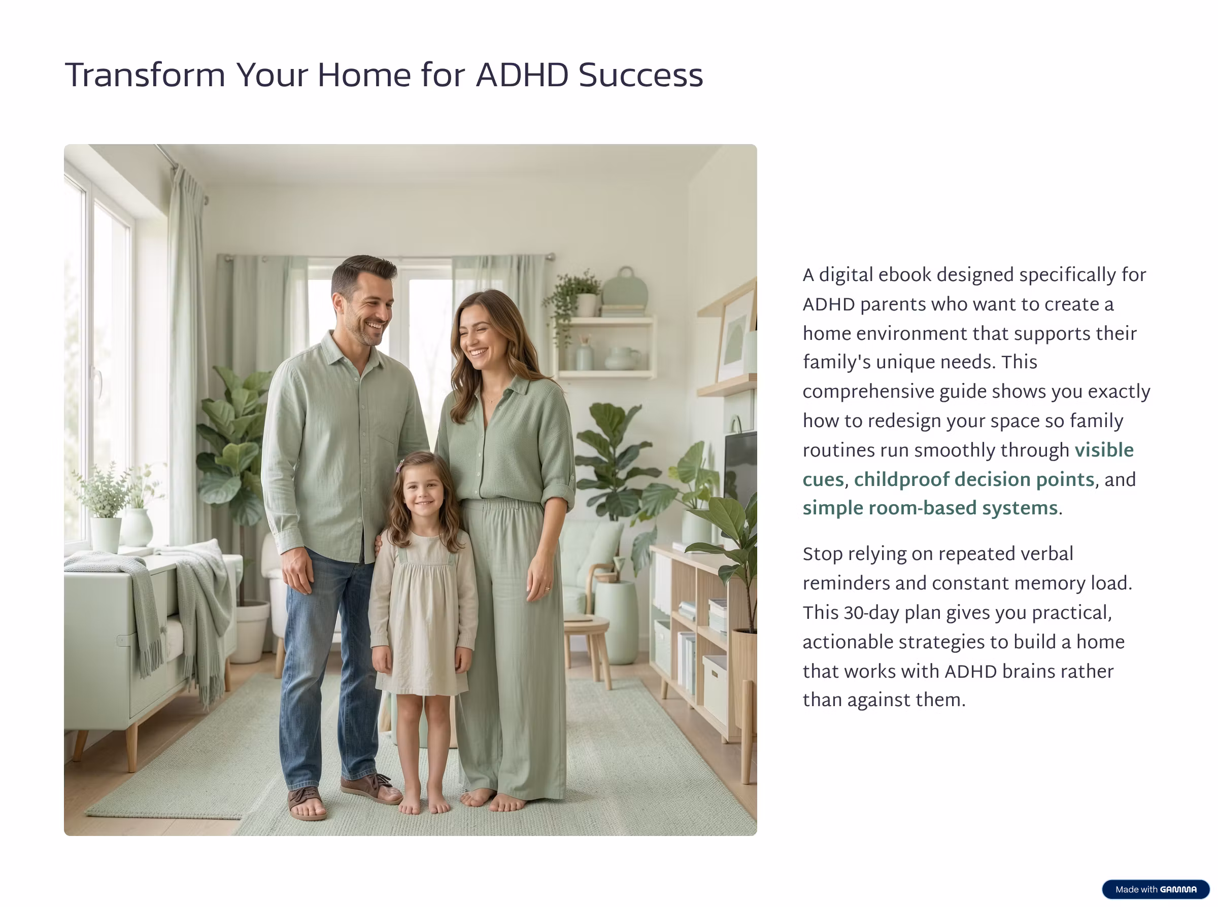 The 30-Day ADHD Home Flow Plan