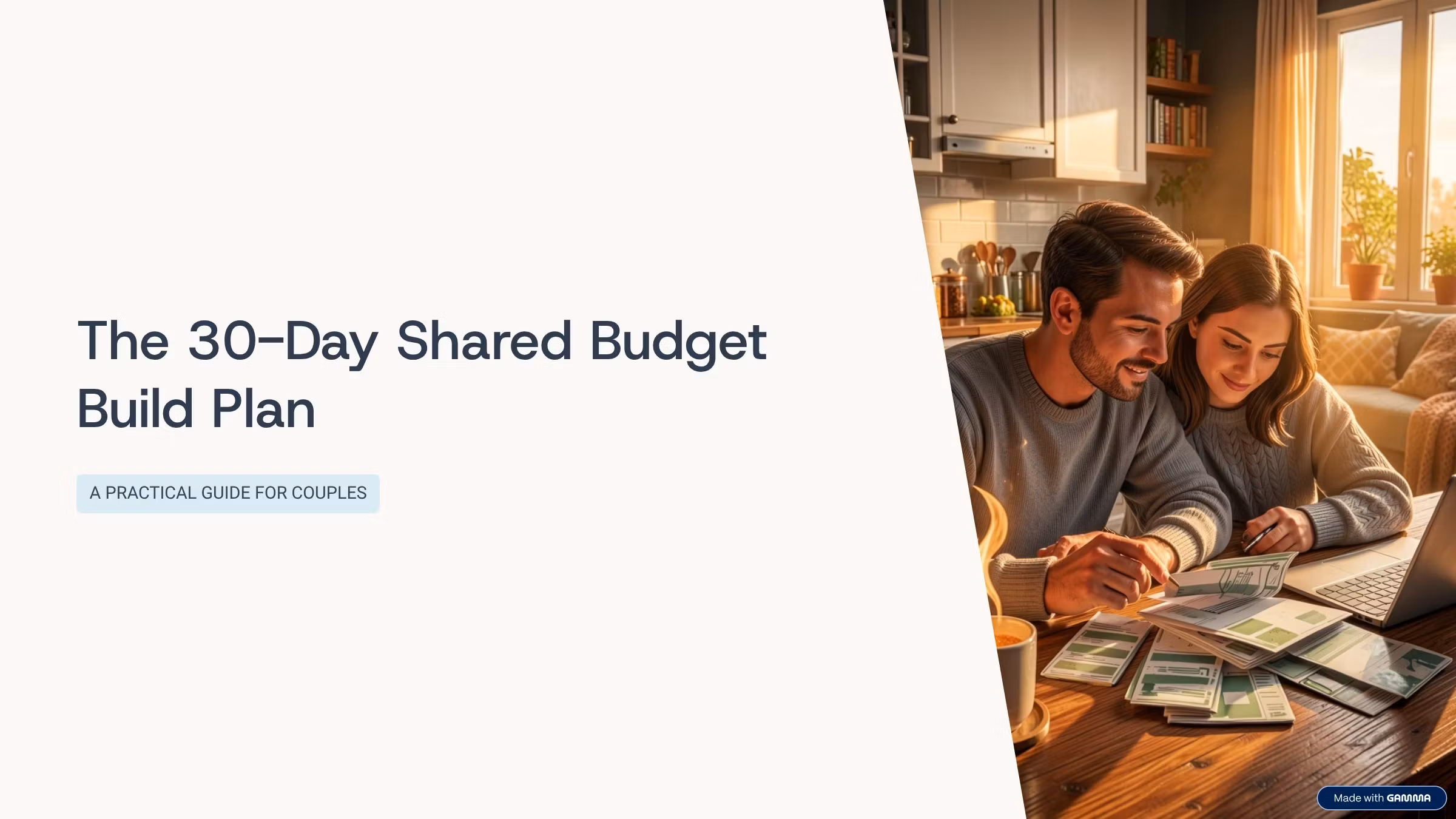 The 30-Day Shared Budget Build Plan