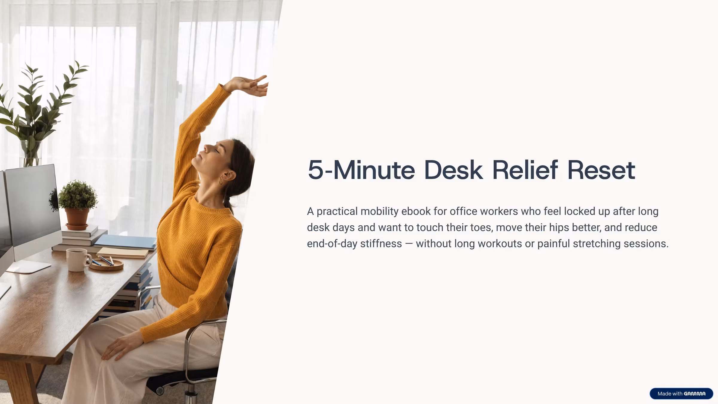 5‑Minute Desk Relief Reset