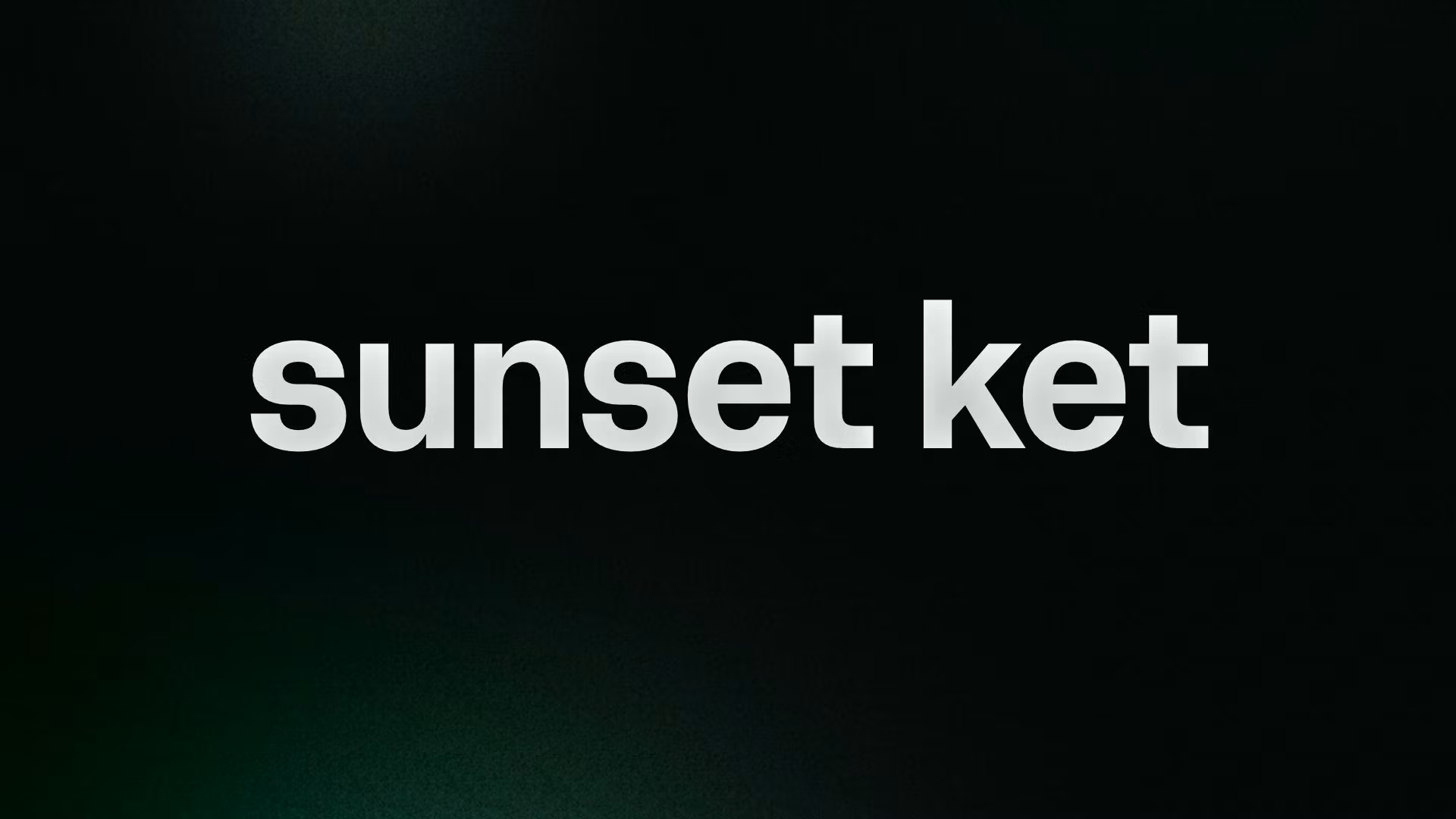sunset ket