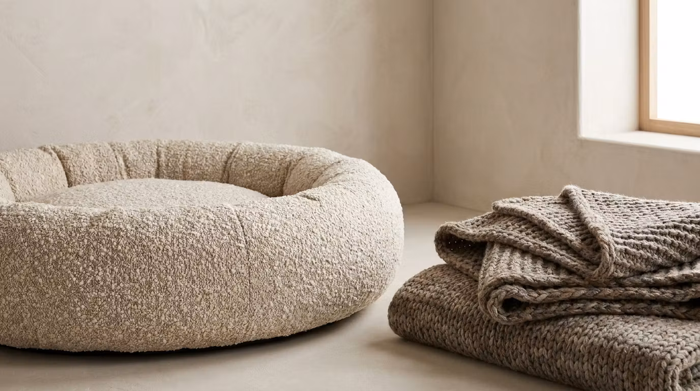 Dog Bed & Blankets