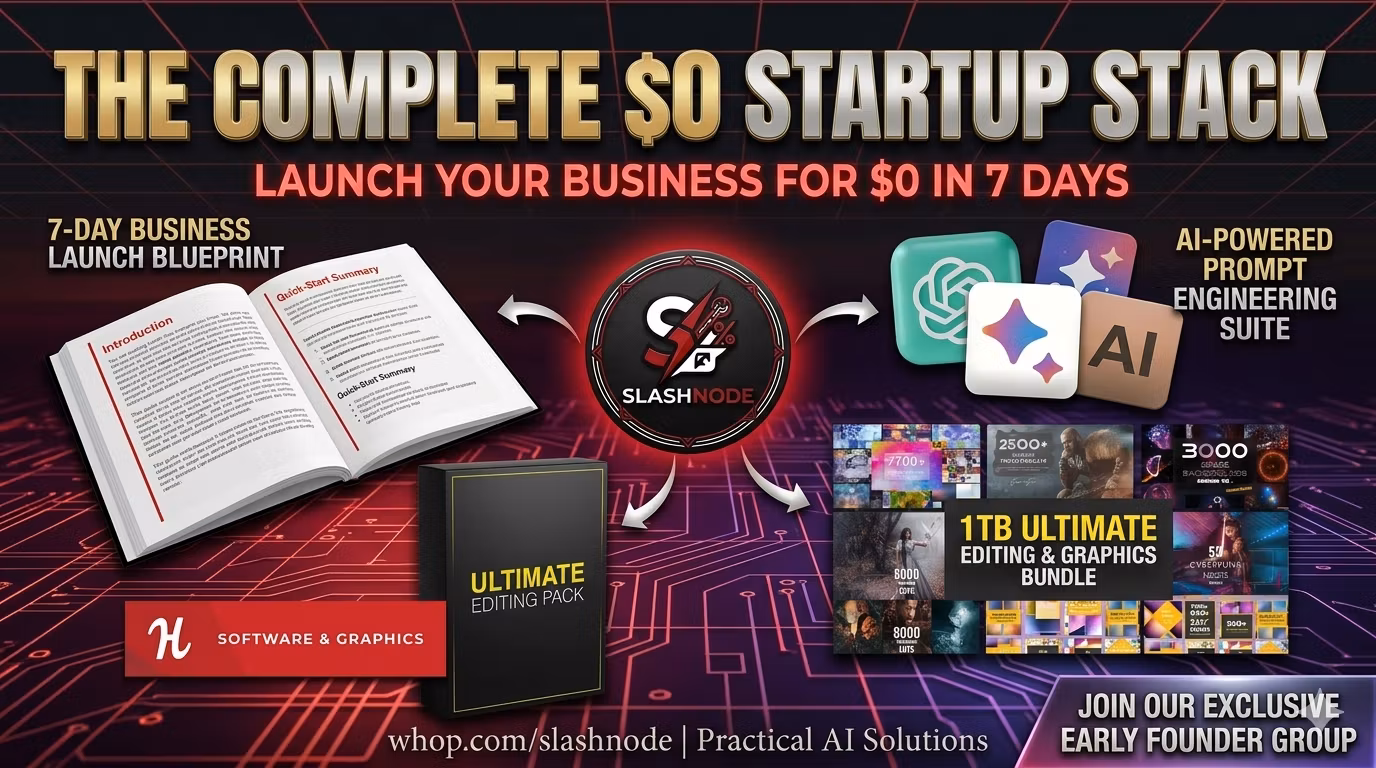 Launch Your Buisness In A Week Ultimate Editing And Graphic Bundle.