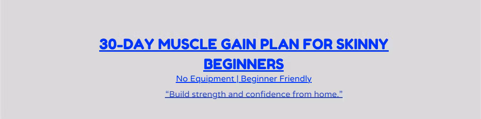 SetBySet 4-Week Workout Plan