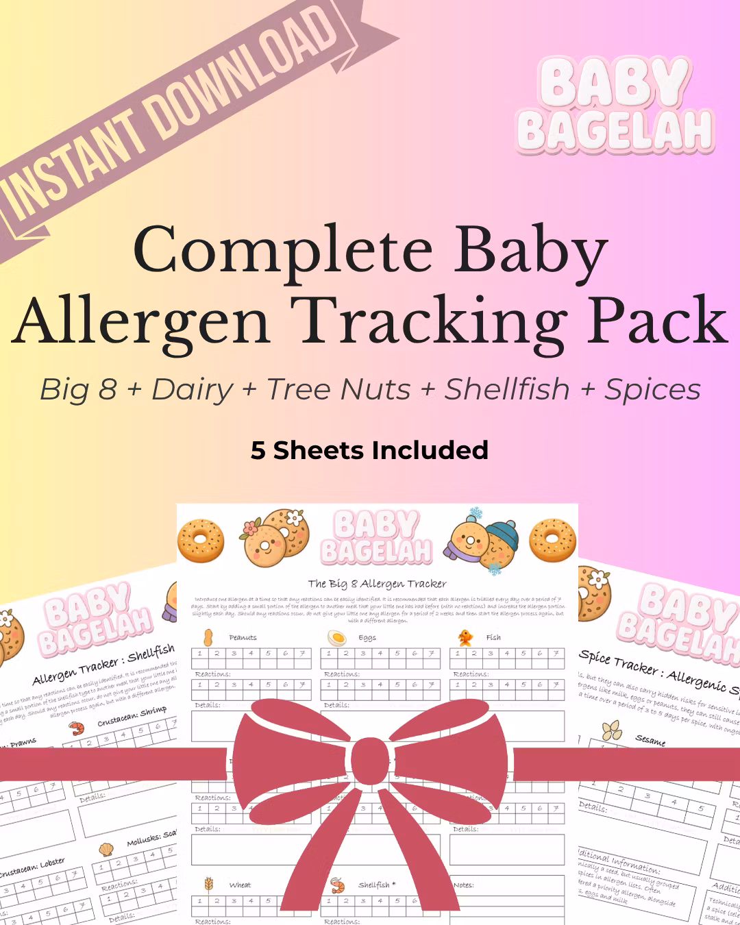 Complete Baby Allergen Tracking Pack