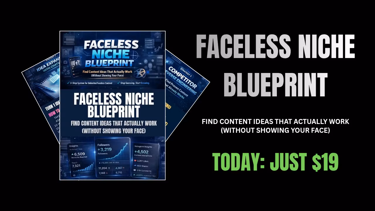 Faceless Niche Blueprint 