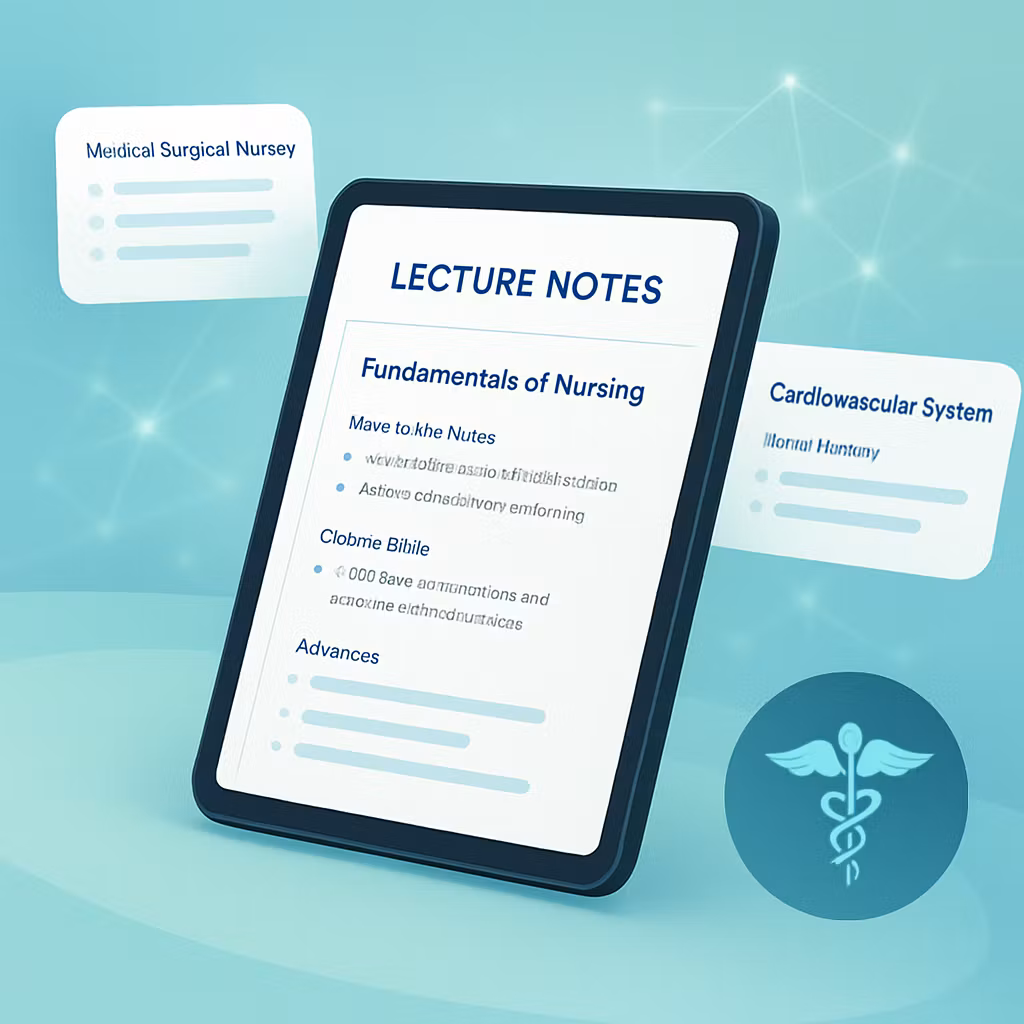 AI Lecture Notes for Nursing Students