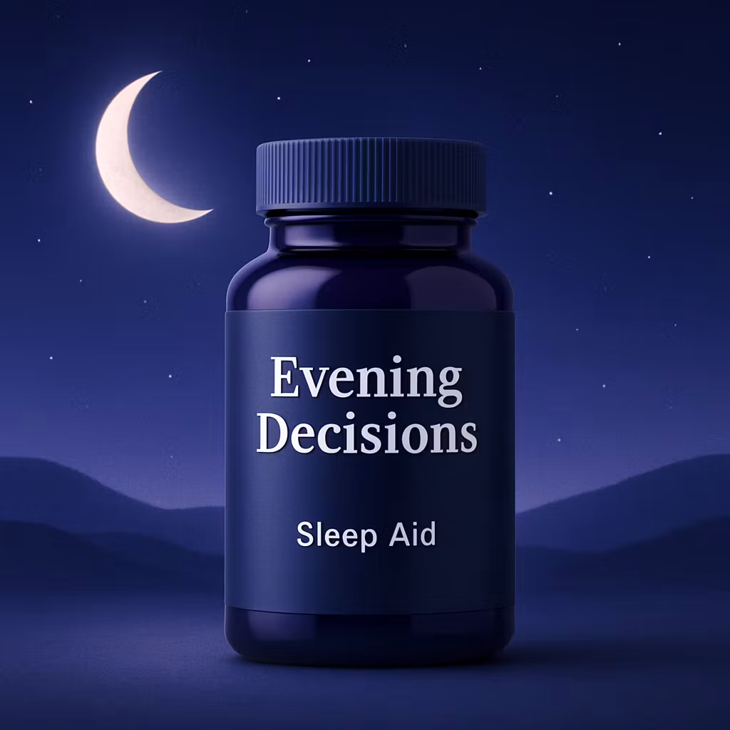 Evening Decisions for Faster Sleep