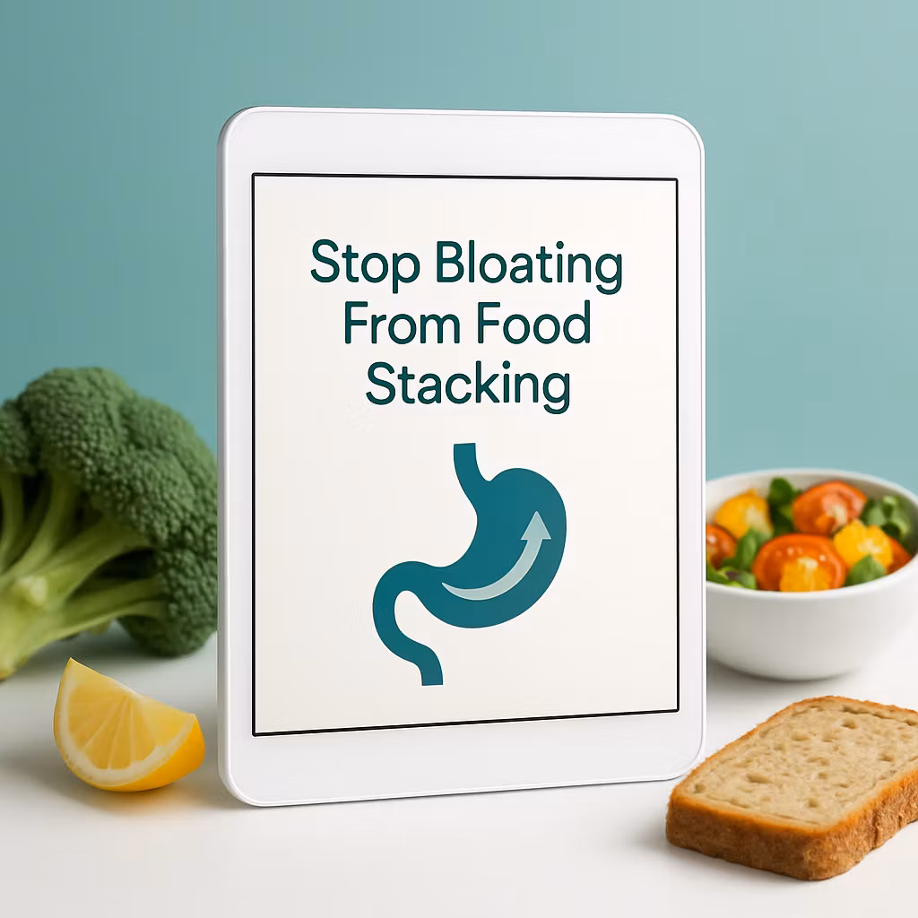 Stop Bloating From Food Stacking