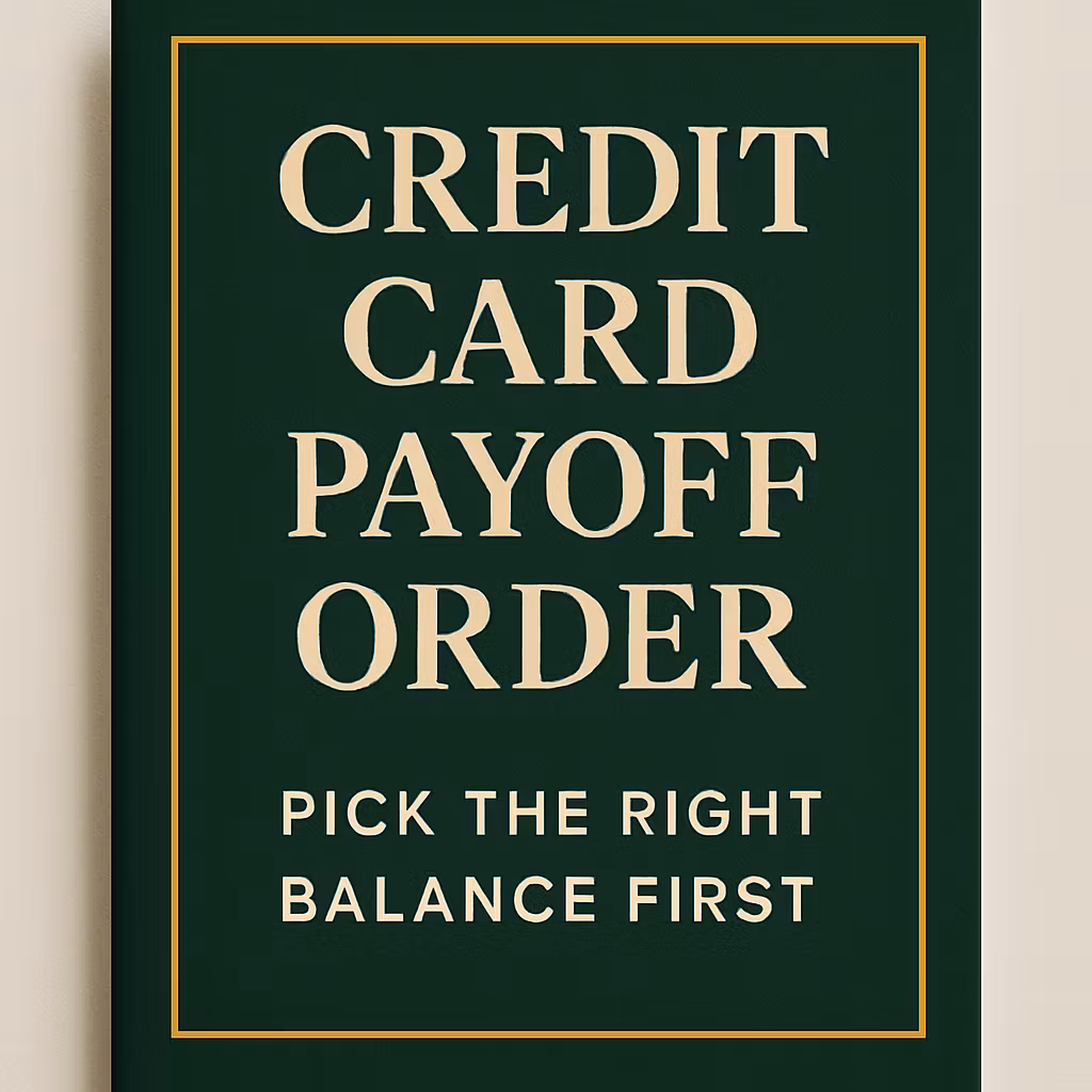 Credit Card Payoff Order: Pick the Right Balance First