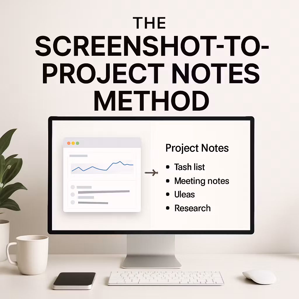 The Screenshot-to-Project Notes Method
