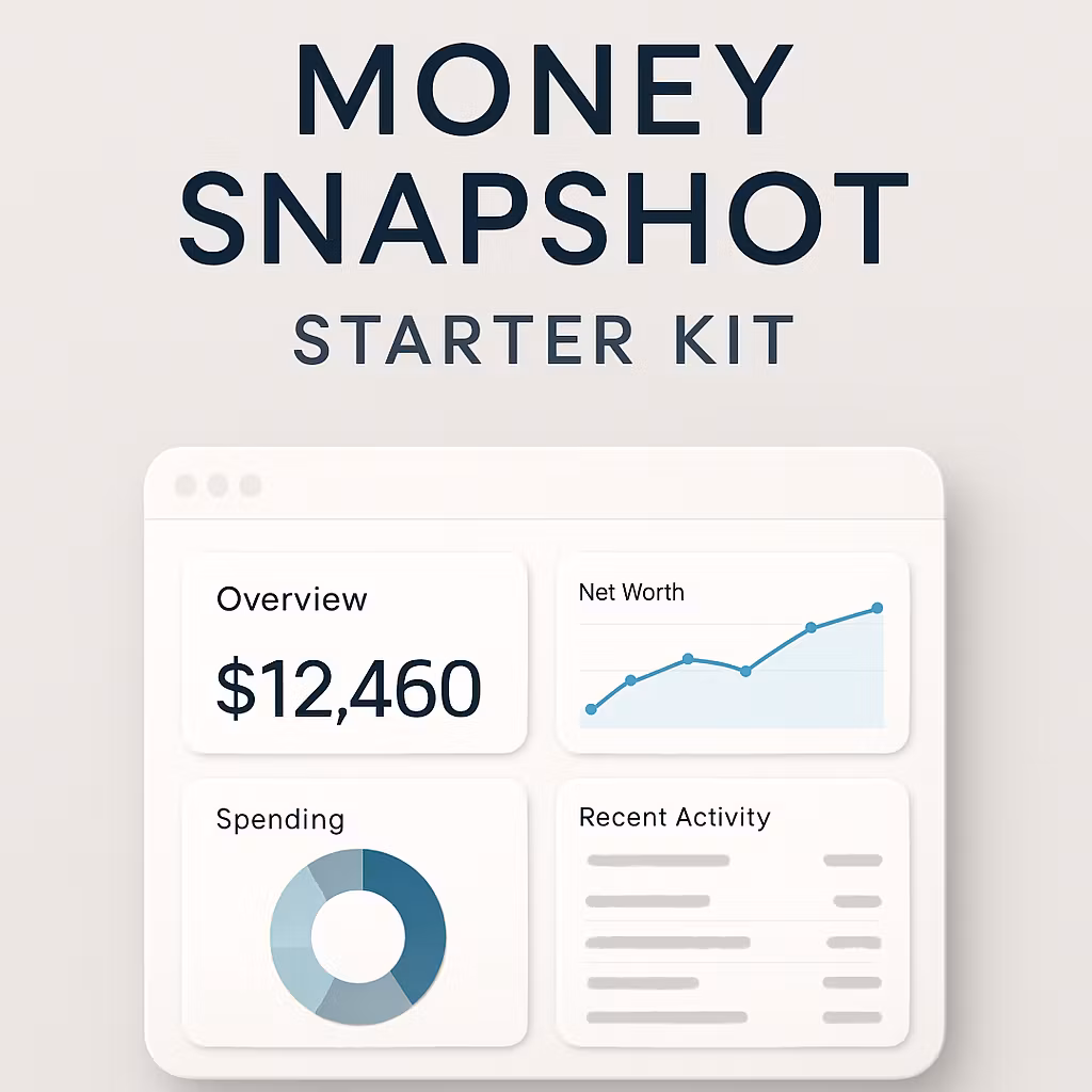 Money Snapshot Starter Kit