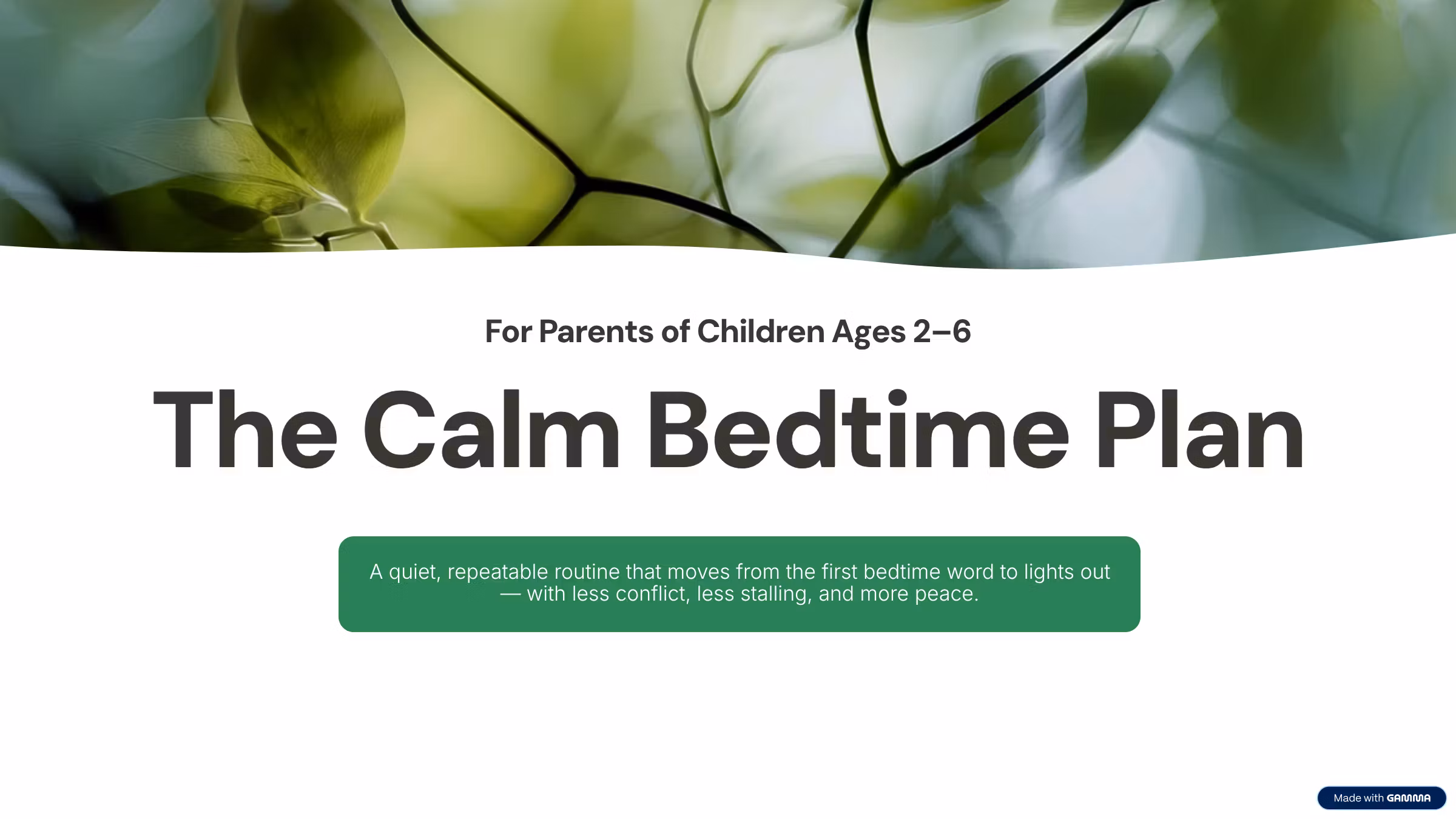 Child To Bed Faster Without Night Battle