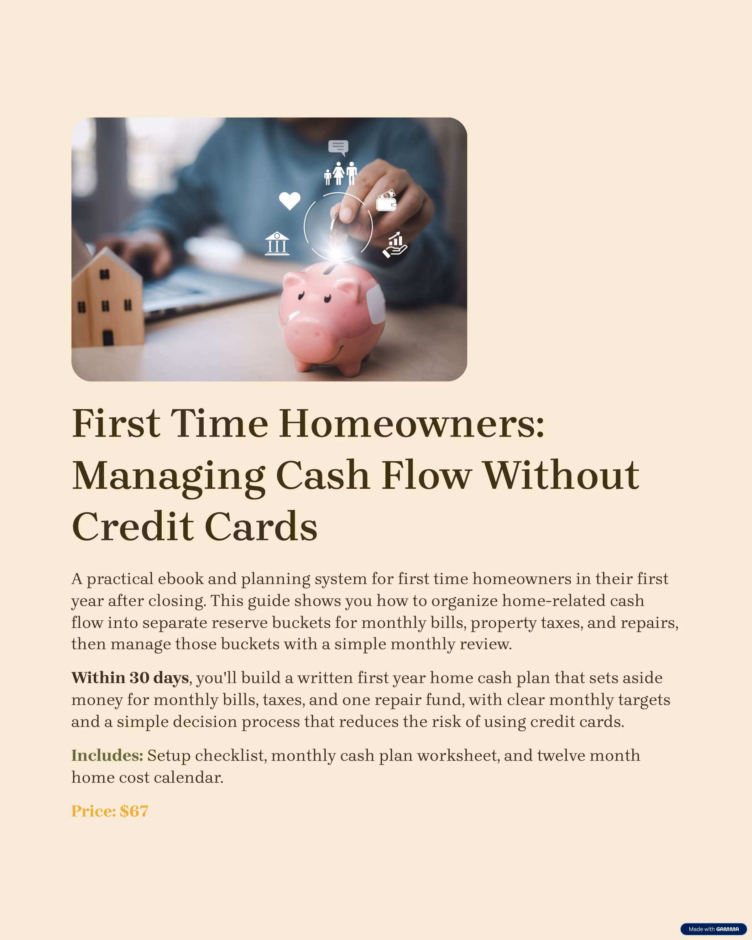 First Time Homeowners Managing Cash Flow