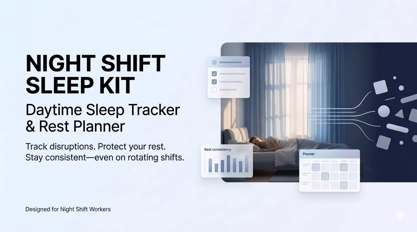 Night Shift Sleep Kit — Daytime Sleep Tracker & Rest Planner