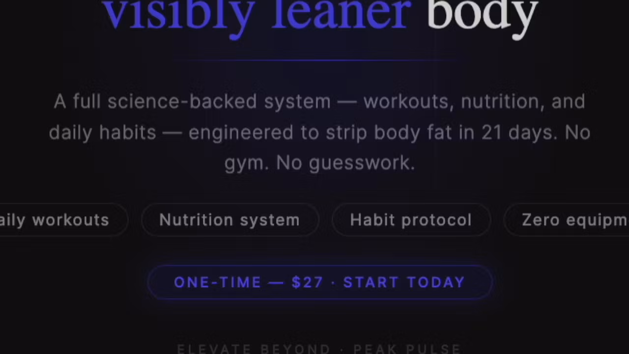 The Peak Pulse 21-Day Fat Loss Challenge