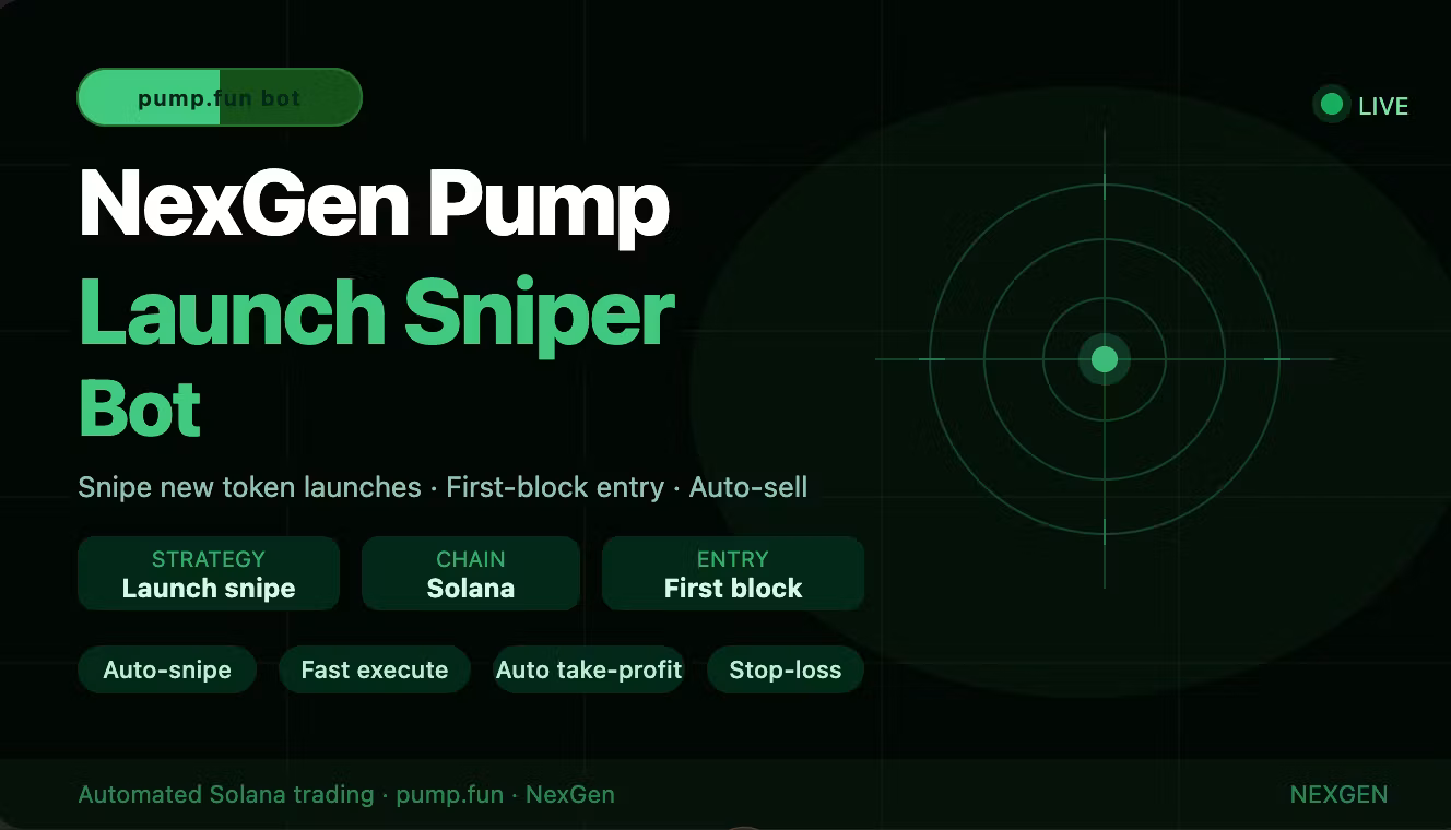 NexGen Pumpfun  Launch Sniper Bot 
