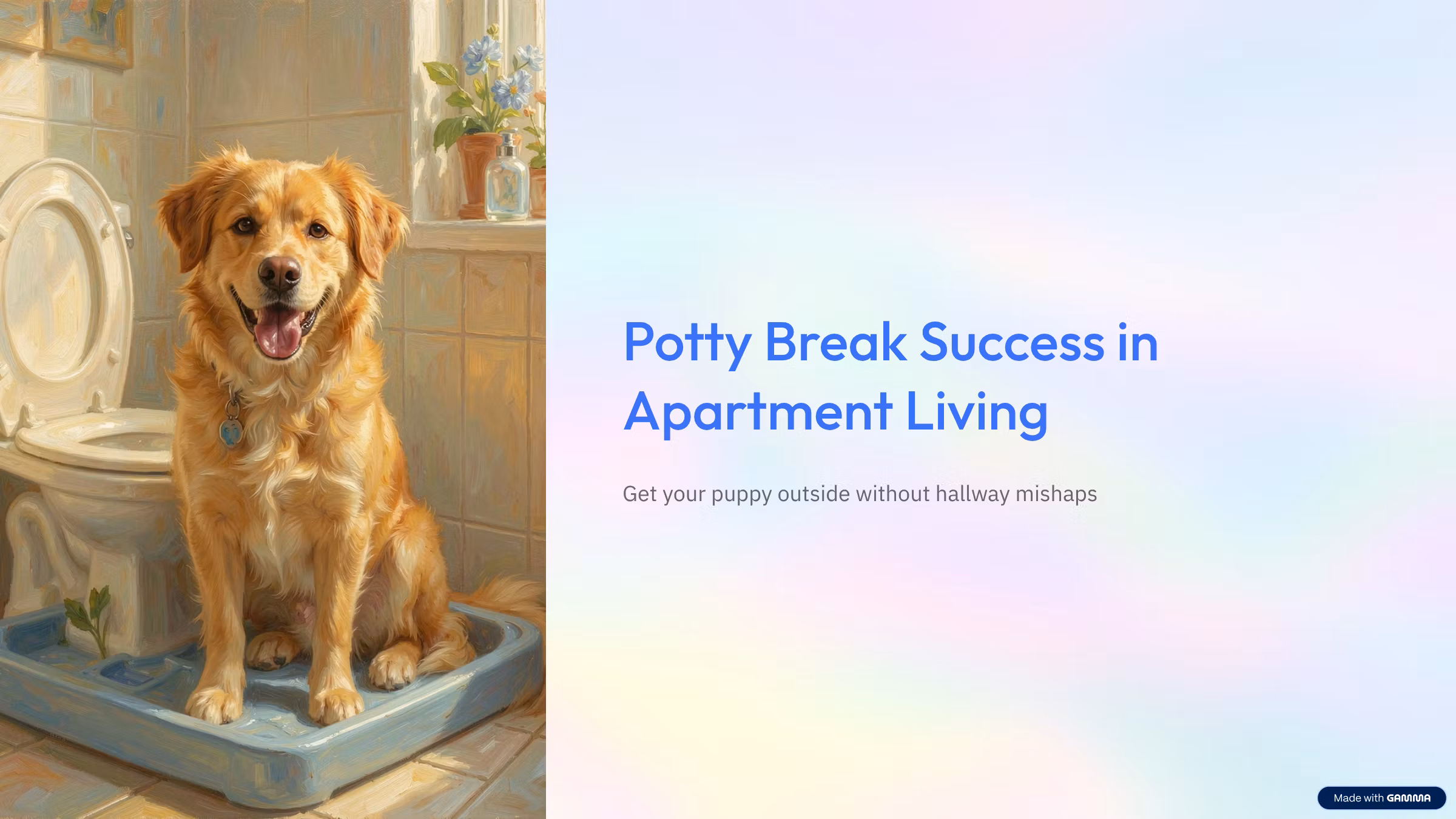 Apartment Living: Potty Break Success