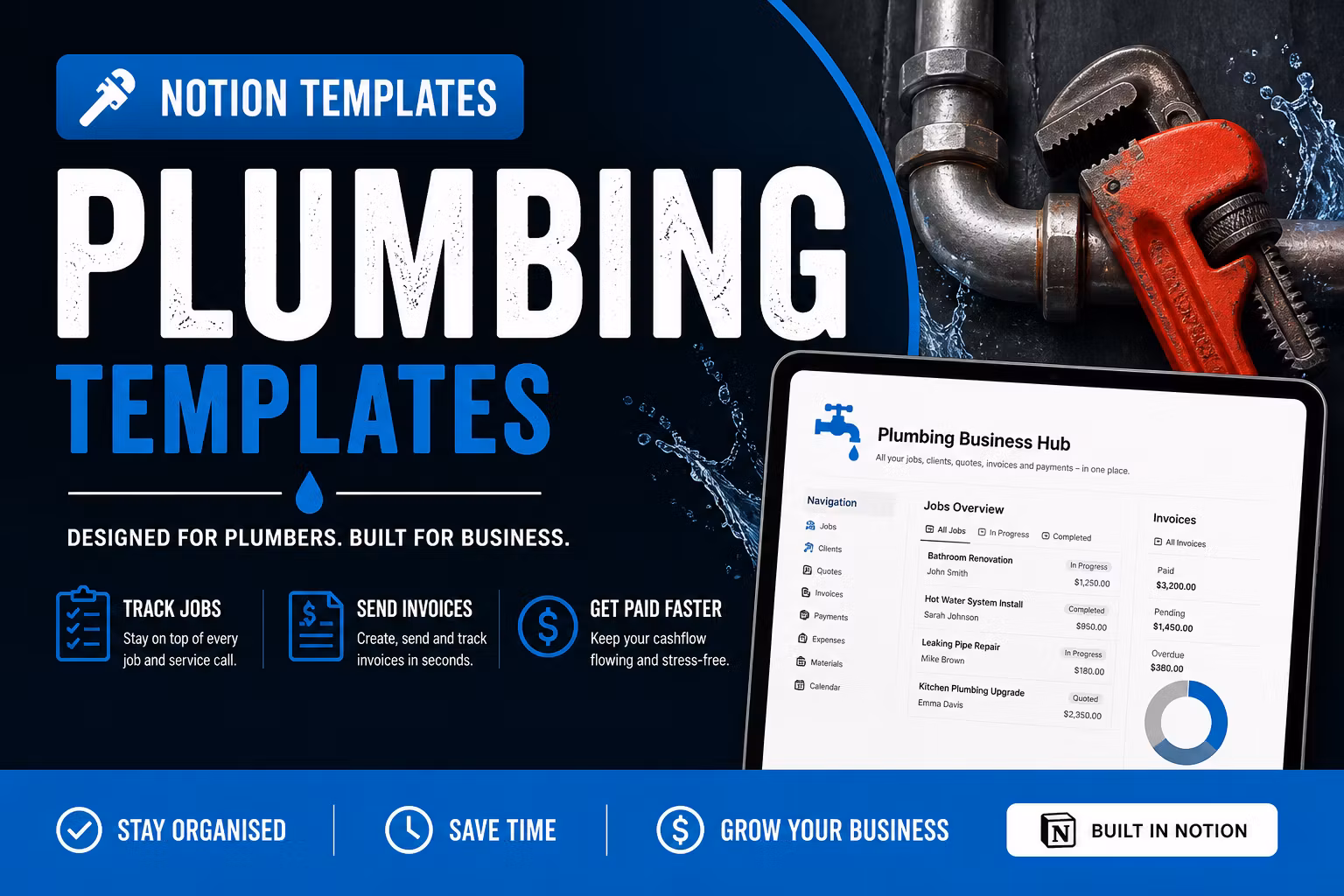Notion Templates Built for Plumbers – Track Jobs & Get Paid Faster