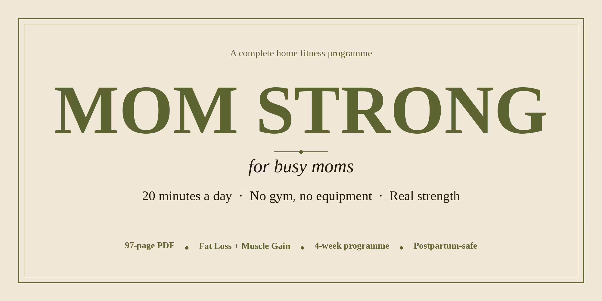 MomStrong Fitness