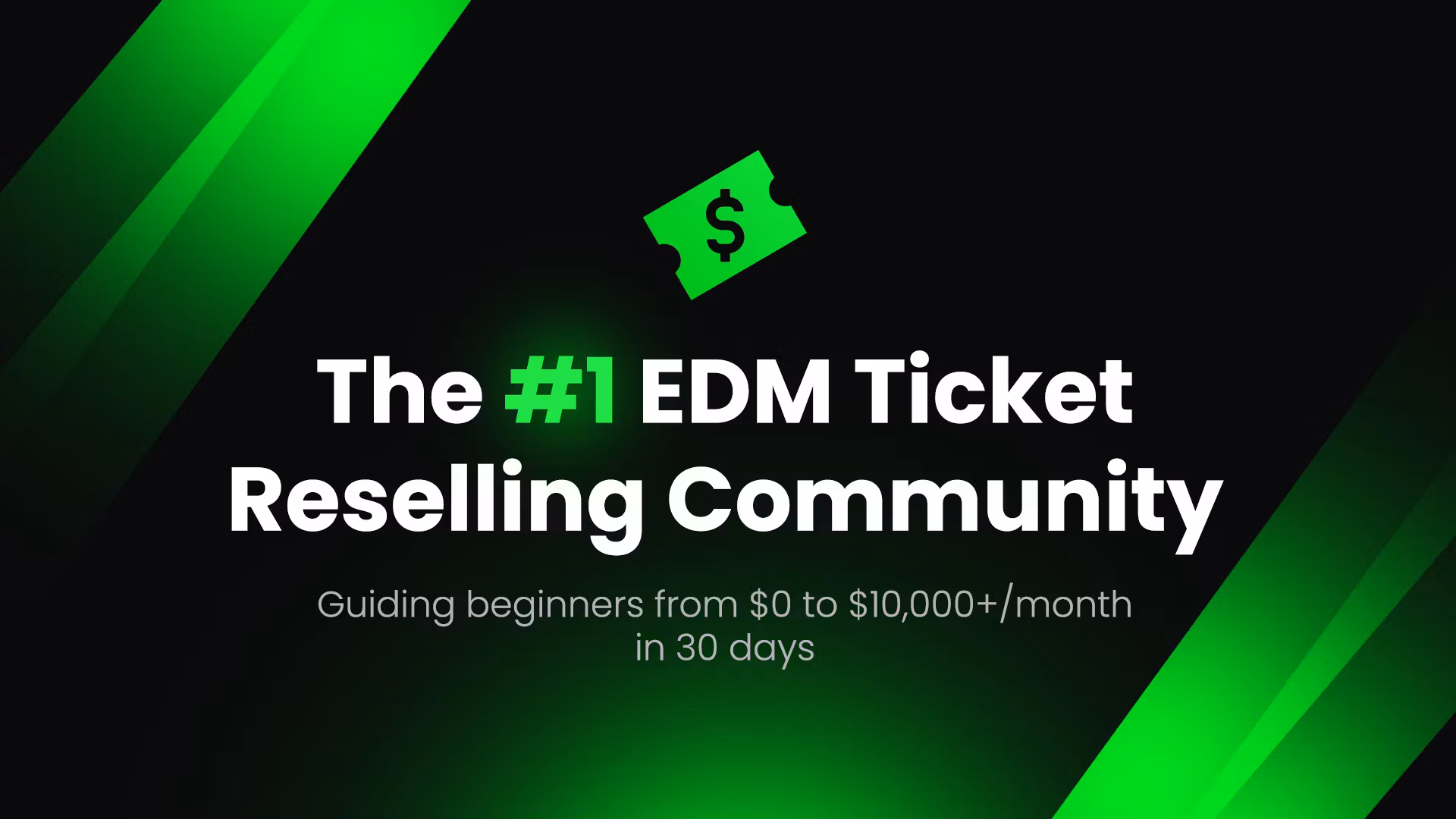 EDM Ticket Reselling / Cook Group