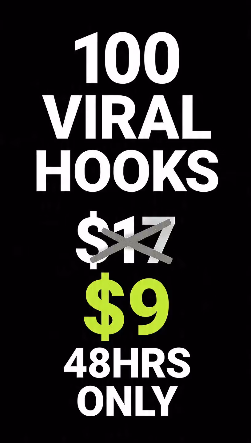 100 Viral TikTok Hooks Vault